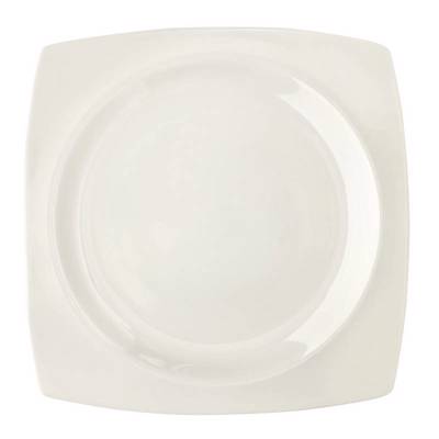 Cryspo Trio Πιάτο Ρηχό Πορσελάνης 27x27εκ 'Quadro Off White' 5530001